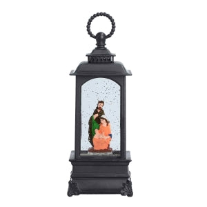 Weihnachts-Laterne mit warmer Beleuchtung und Musik