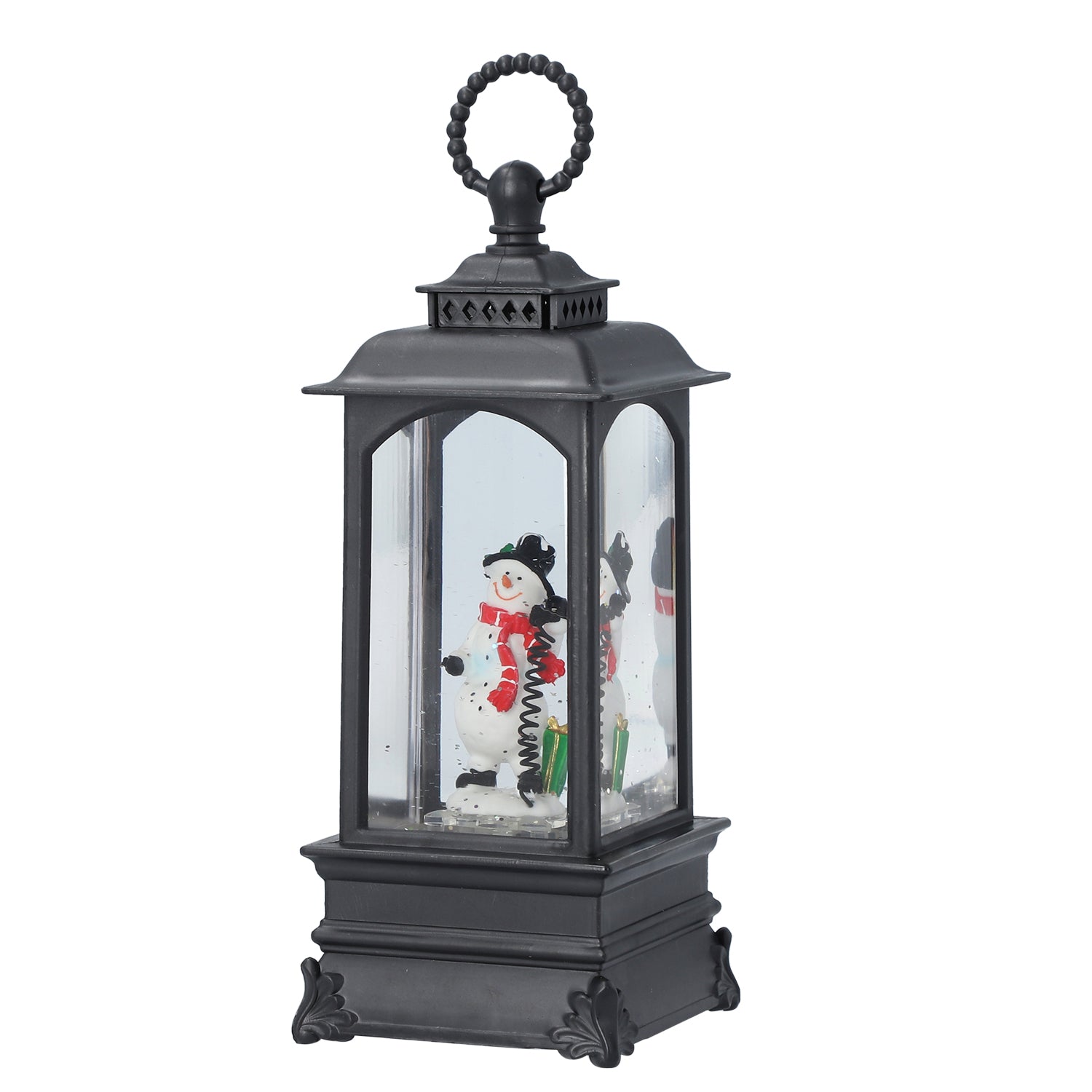 Weihnachts-Laterne mit warmer Beleuchtung und Musik