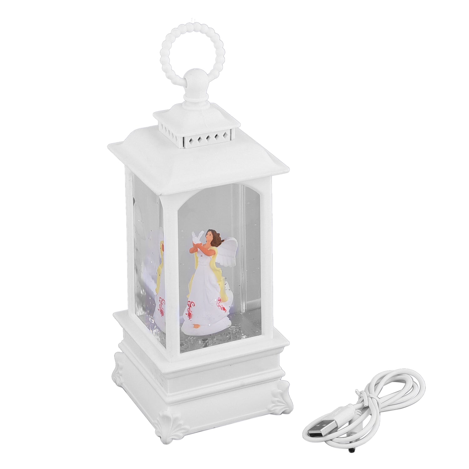 Weihnachts-Laterne mit warmer Beleuchtung und Musik